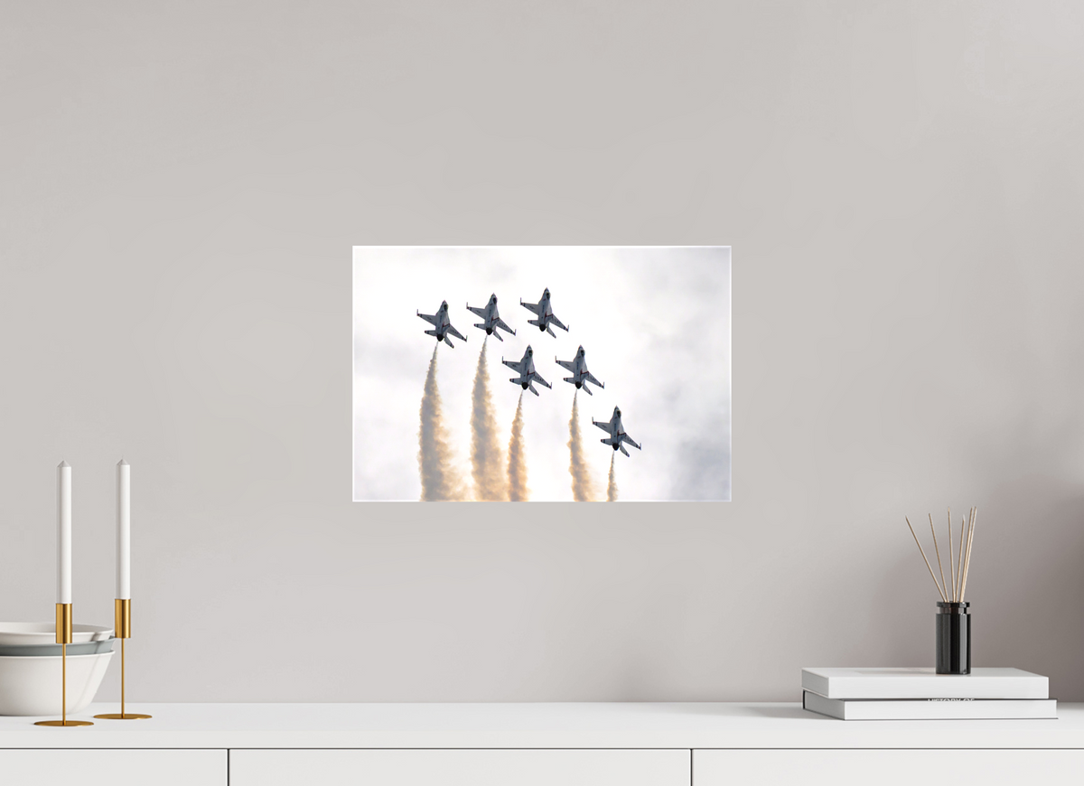 15 x 10″, Matte Canvas with wrapped edges - no frame F16 Thunderbirds Photo 9 on canvas