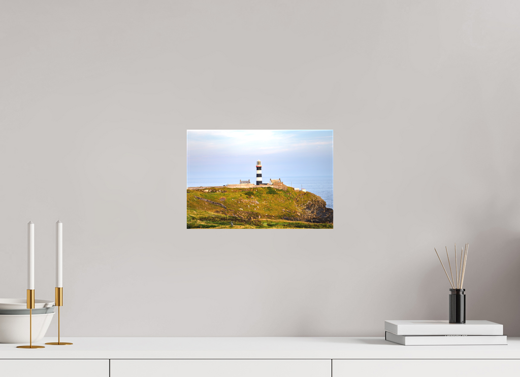 12 x 8″, Matte Canvas with wrapped edges - no frame Old Head Lighthouse at sunset on canvas