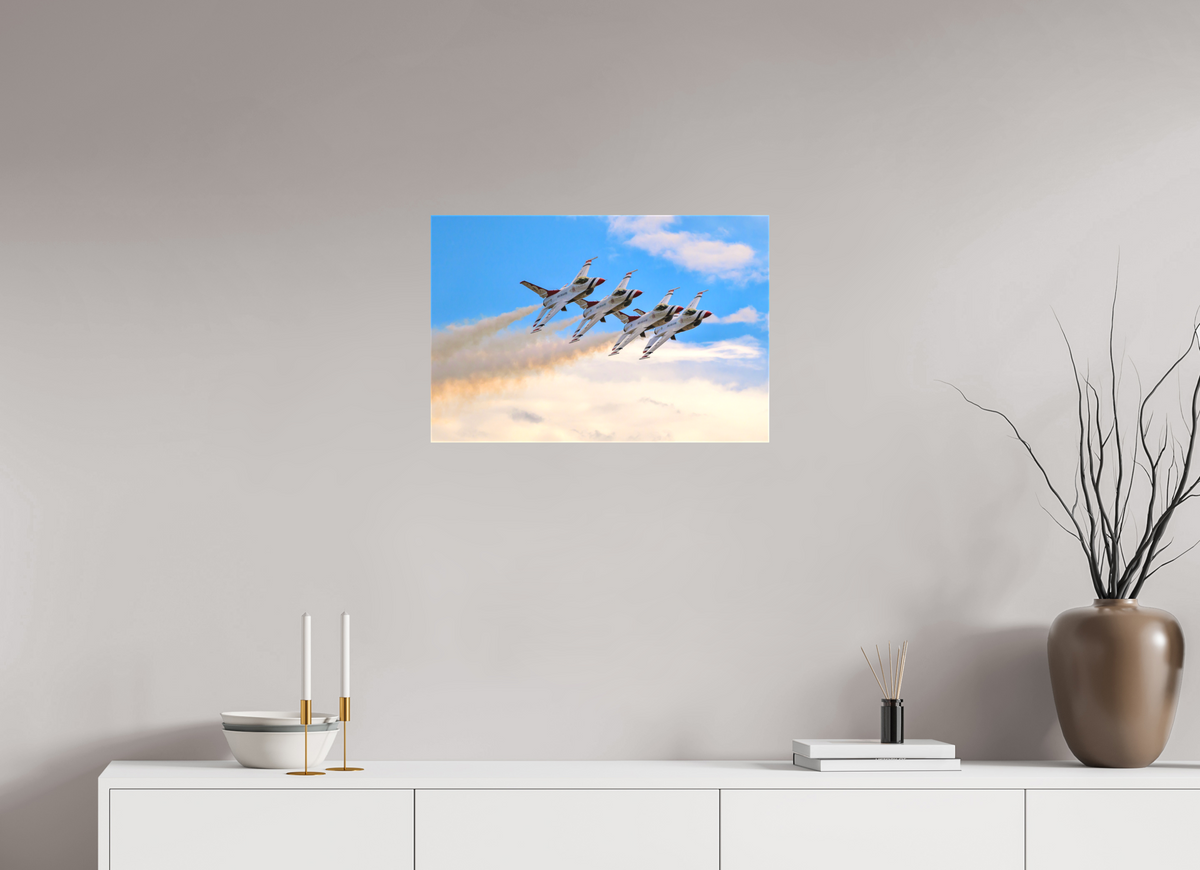 24 x 16″, Matte Canvas with wrapped edges - no frame F16 Thunderbirds Photo 3 on canvas