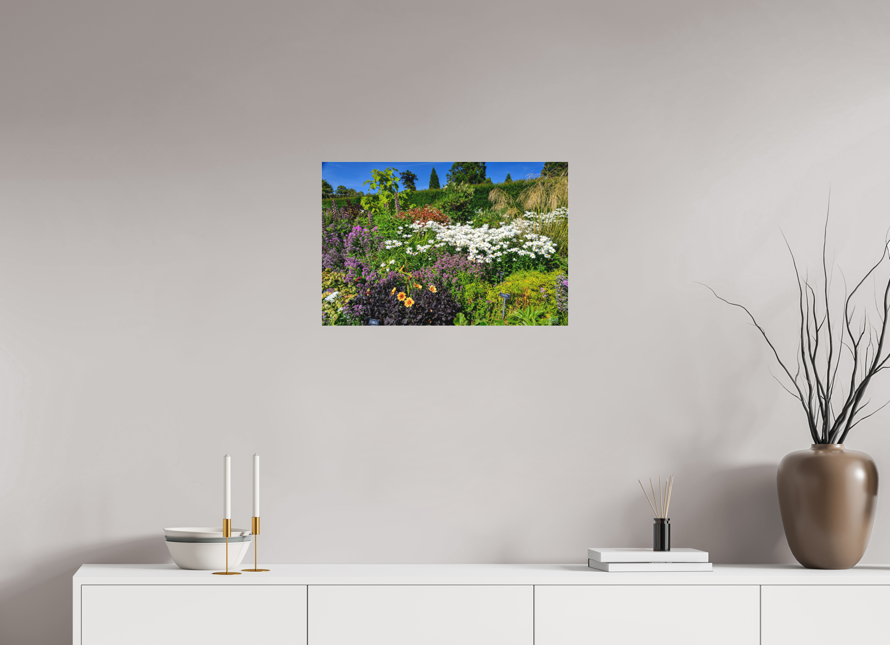 24 x 16″, Matte Acrylic Glass without frame Powerscourt Gardens A under acrylic glass