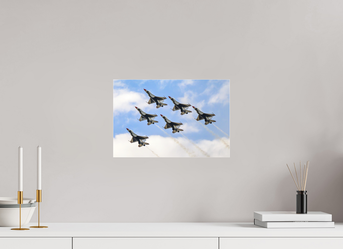 15 x 10″, Matte Acrylic Glass without frame F16 Thunderbirds Photo 10 under acrylic glass