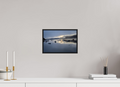 12 x 8″, Acrylic Glass Black matt .24" frame Portree Harbor at sunrise under acrylic glass with black frame