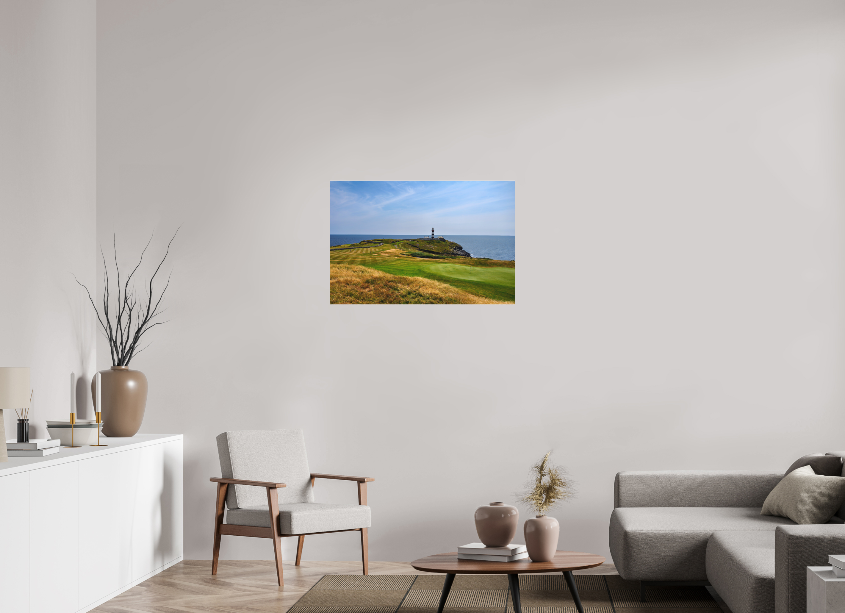 36 x 24″, Matte Acrylic Glass without frame Old Head golf course and lighthouse under acrylic glass