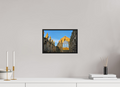 12 x 8″, Acrylic Glass Black matt .24" frame Holyrood Abbey at sunset under acrylic glass with black frame