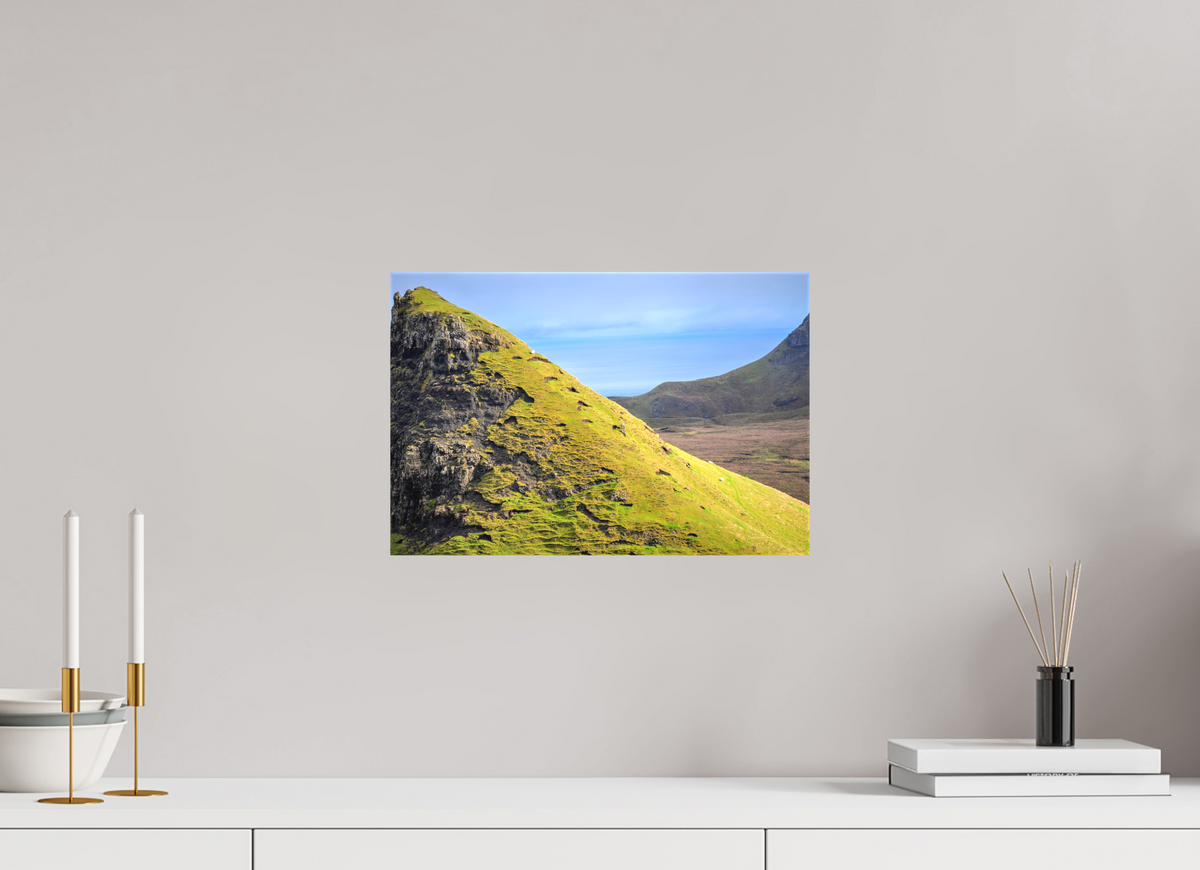 15 x 10″, Matte Canvas with wrapped edges - no frame Sheep grazing near the Quiraing on canvas