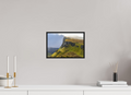 12 x 8″, Acrylic Glass Black matt .24" frame Rocky cliffs under acrylic glass with black frame