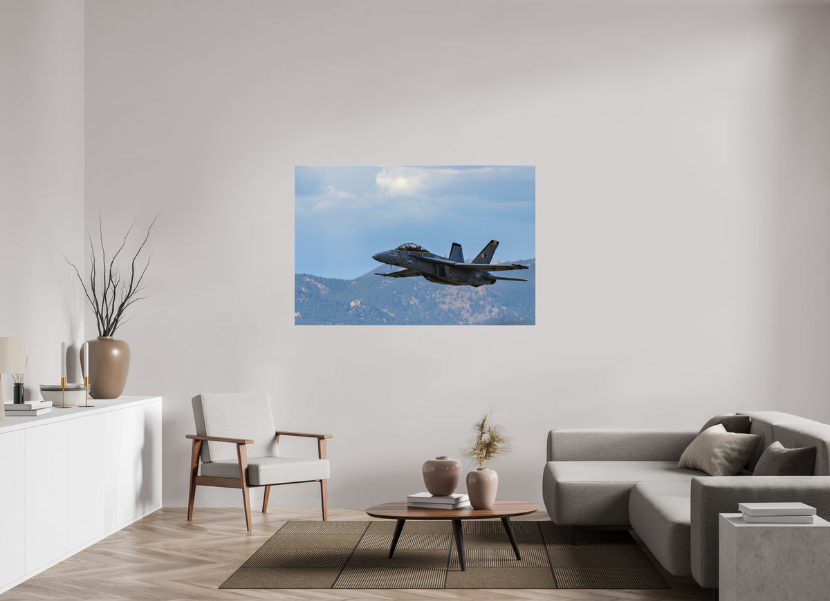 60 x 40″, Matte Acrylic Glass without frame F18A Super Hornet Photo 2 under acrylic glass