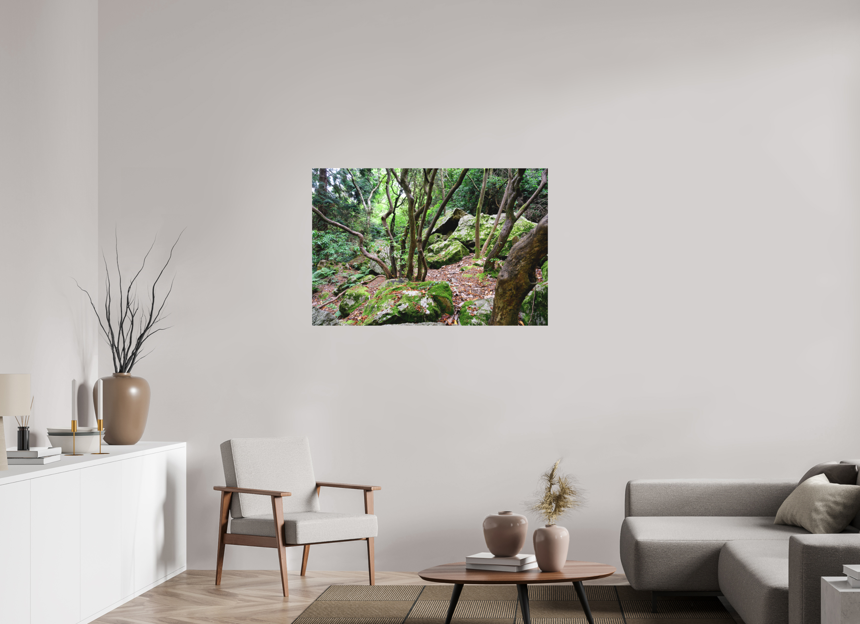 45 x 30″, Matte Acrylic Glass without frame Enchanted forest near Howth under acrylic glass
