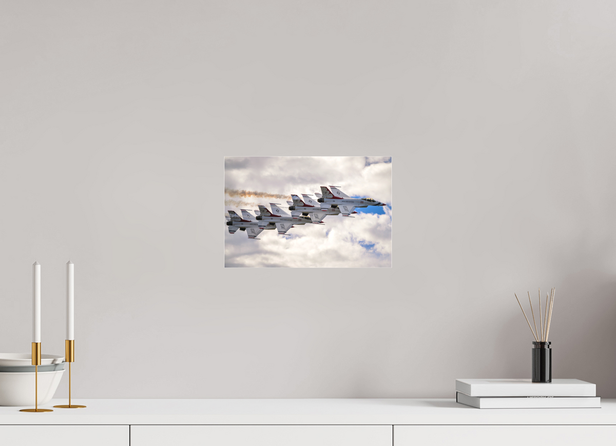 12 x 8″, Matte Acrylic Glass without frame F16 Thunderbirds Photo 8 under acrylic glass