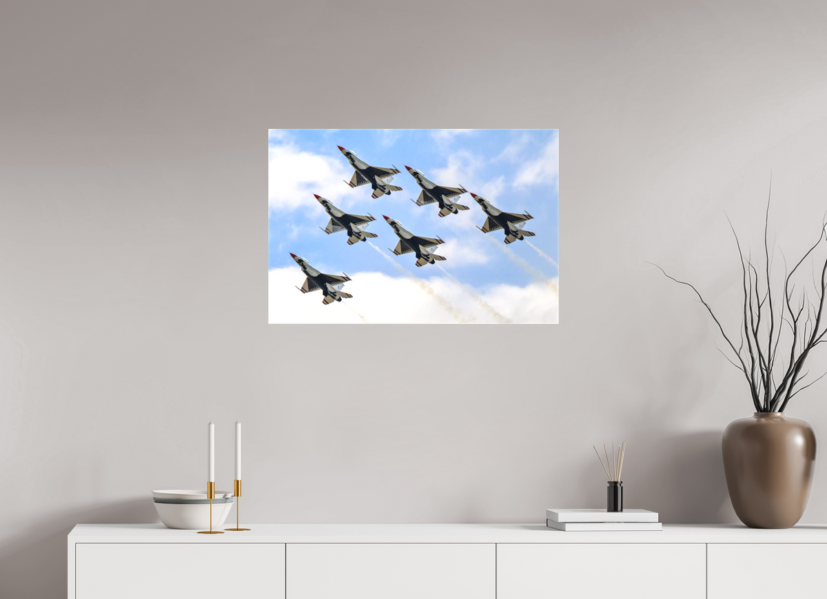 30 x 20″, Matte Canvas with wrapped edges - no frame F16 Thunderbirds Photo 10 on canvas