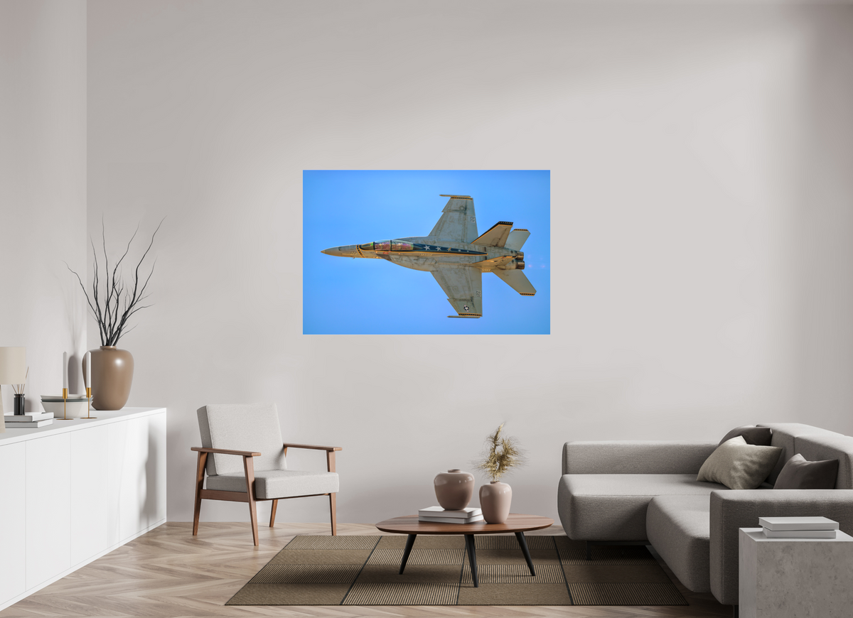 60 x 40″, Matte Acrylic Glass without frame F18A Super Hornet Photo 4 under acrylic glass