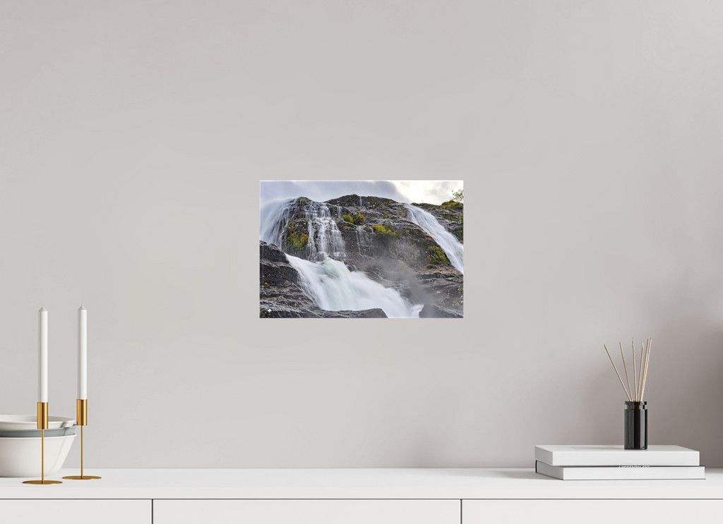 12 x 8″, Matte Canvas with wrapped edges - no frame Glencoe Waterfall on canvas
