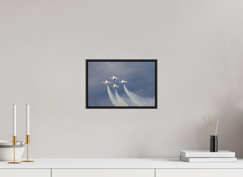 12 x 8″, Acrylic Glass Black matt .24" frame F16 Thunderbirds Photo 11 under acrylic glass with black frame