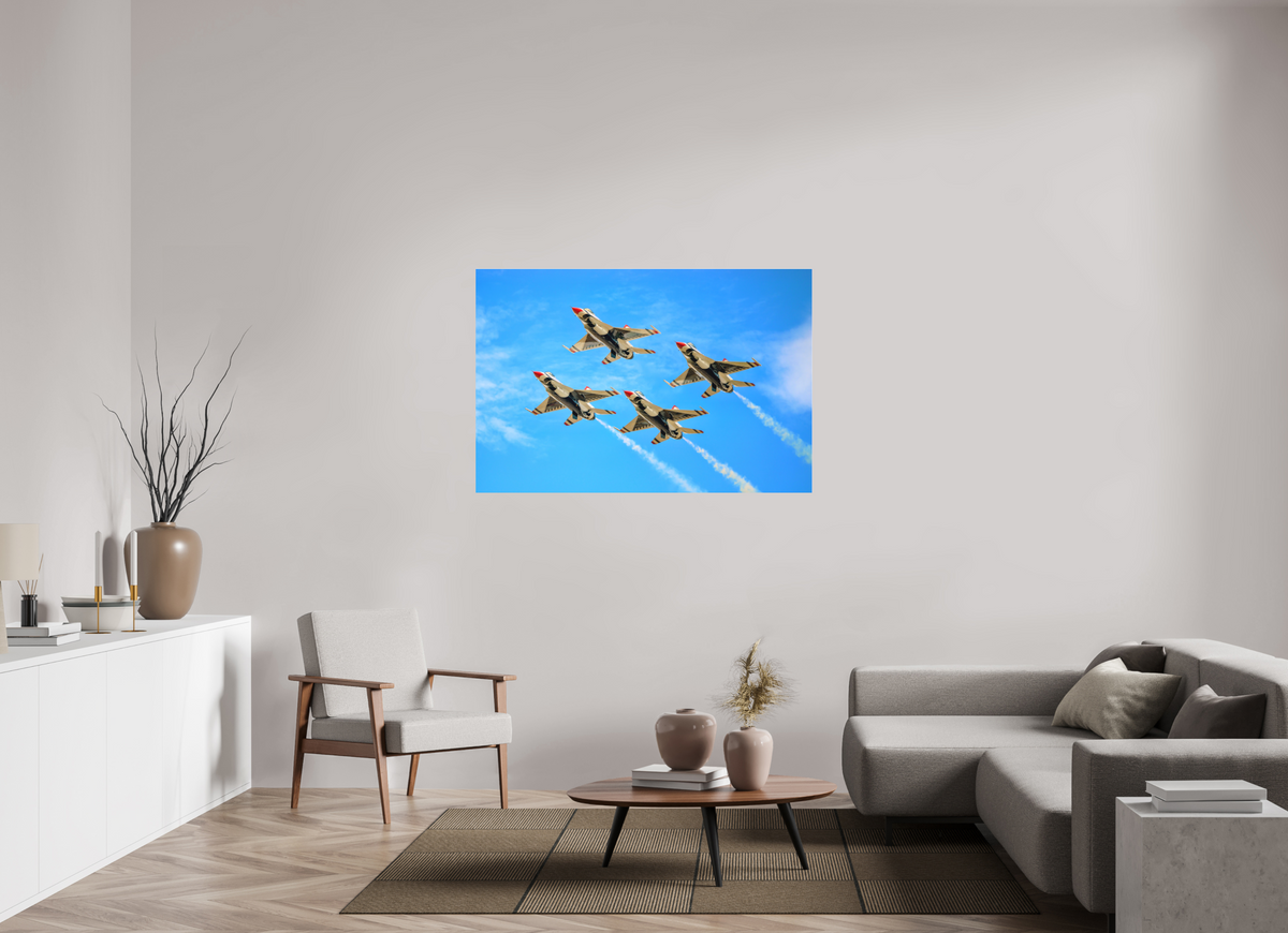 54 x 36″, Matte Acrylic Glass without frame F16 Thunderbirds Photo 2 under acrylic glass