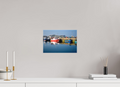 12 x 8″, Matte Canvas with wrapped edges - no frame Fishing vessels at Howth Harbour Middle Pier on canvas