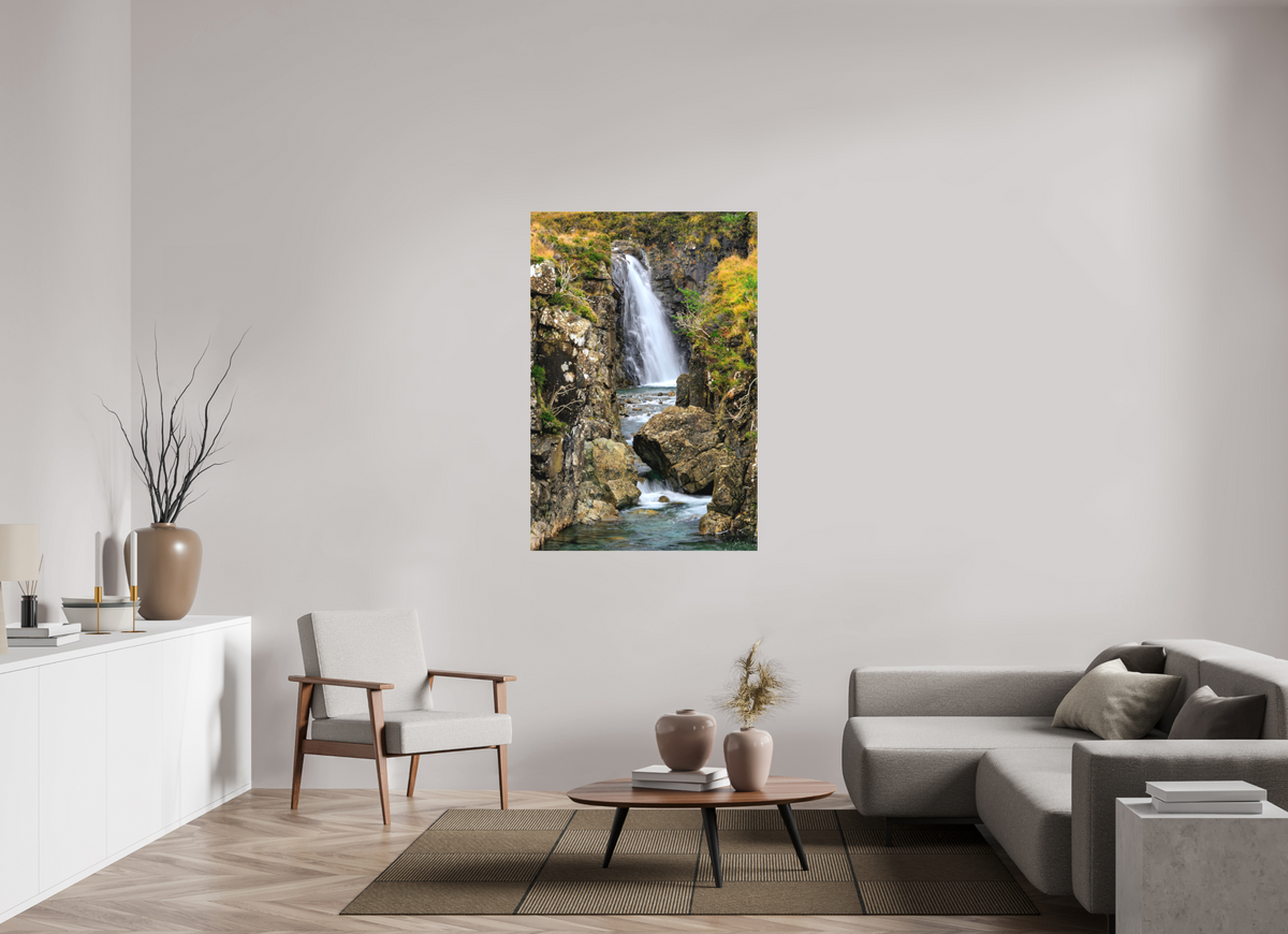 36 x 54″, Matte Canvas with wrapped edges - no frame Fairy Pools Waterfall on the Isle of Skye on Canvas