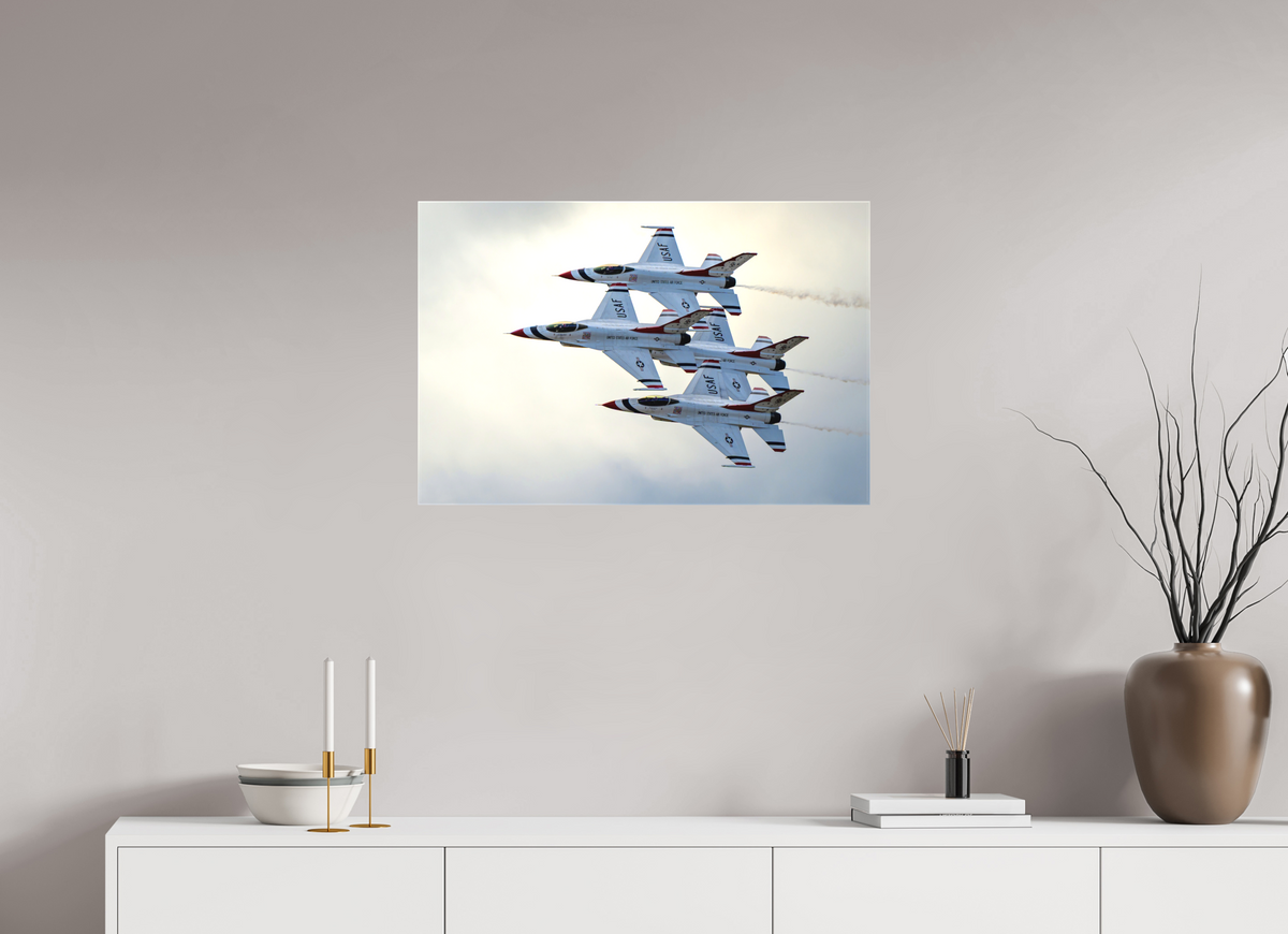 30 x 20″, Matte Canvas with wrapped edges - no frame US Airforce Thunderbirds Photo 1 on canvas