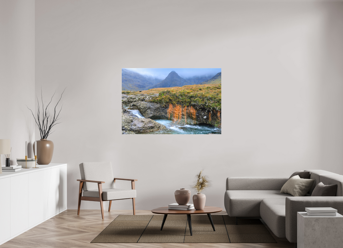 60 x 40″, Matte Acrylic Glass without frame Fairy Pools stream on Matte Acrylic Glass without frame
