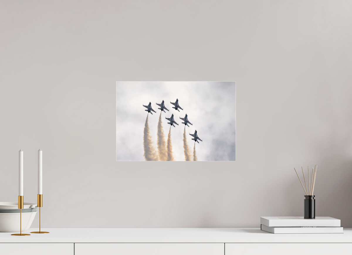15 x 10″, Matte Acrylic Glass without frame F16 Thunderbirds Photo 9 under acrylic glass