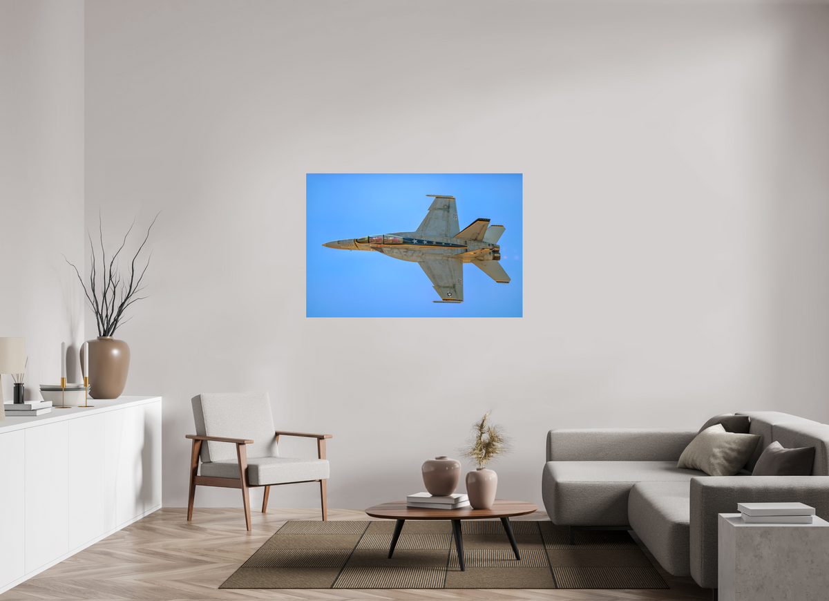 54 x 36″, Matte Acrylic Glass without frame F18A Super Hornet Photo 4 under acrylic glass