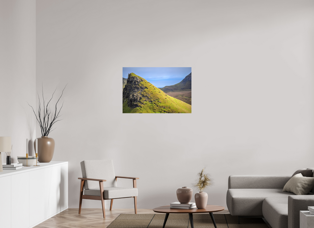 36 x 24″, Matte Acrylic Glass without frame Sheep grazing on a slope near Quiraing on Matte Acrylic Glass without frame