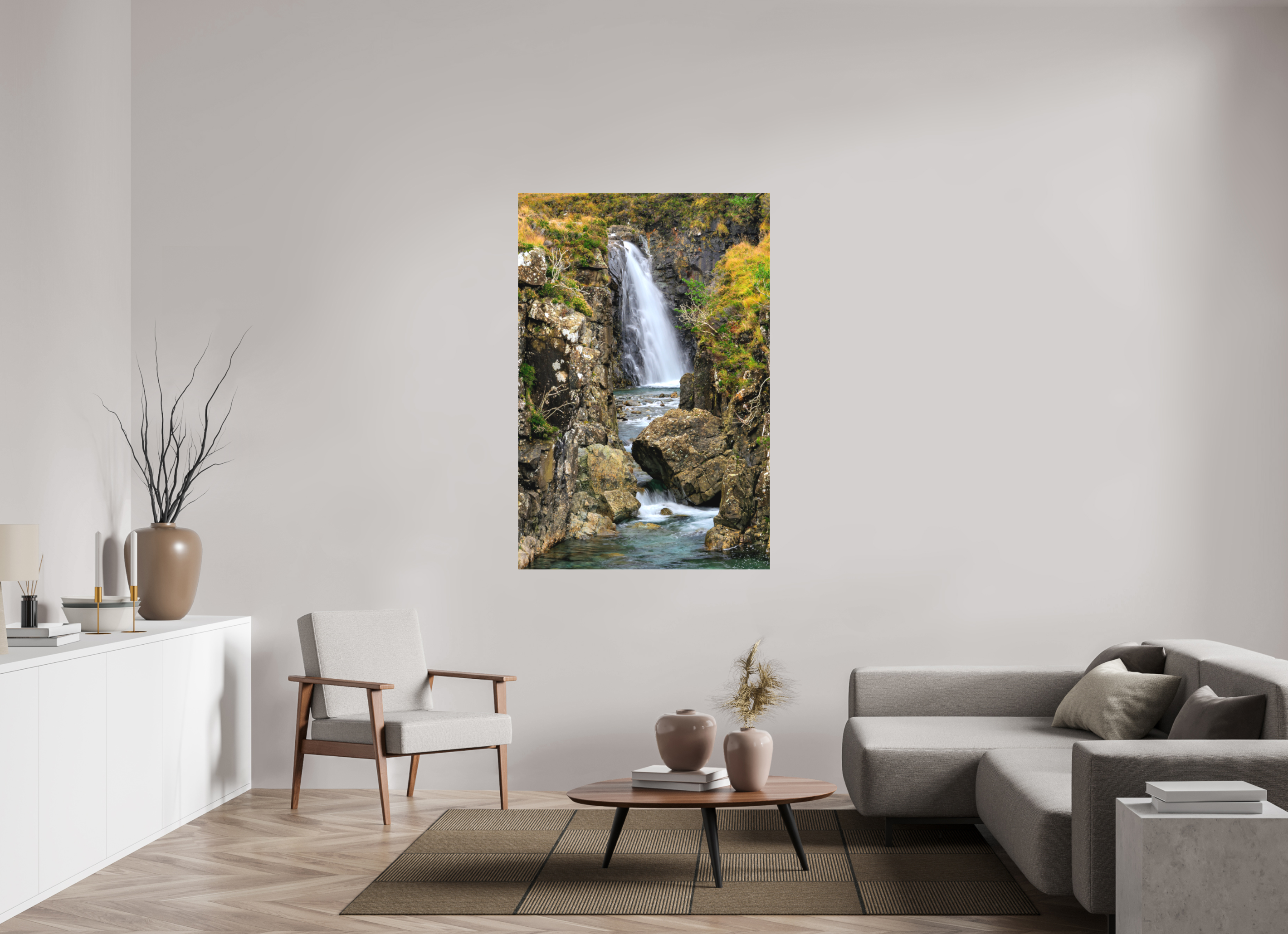 40 x 60″, Matte Canvas with wrapped edges - no frame Fairy Pools Waterfall on the Isle of Skye on Canvas