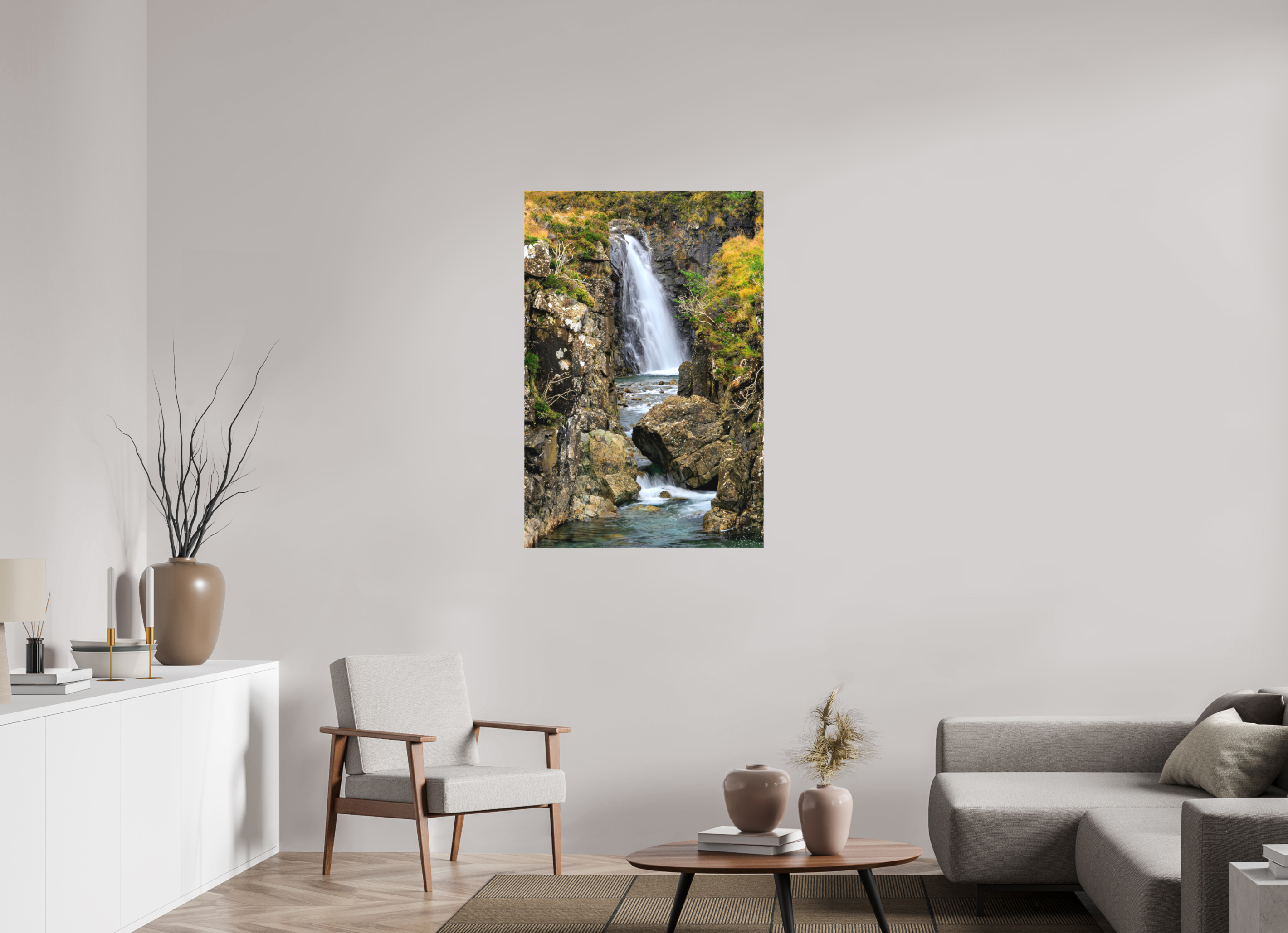 30 x 45″, Matte Canvas with wrapped edges - no frame Fairy Pools Waterfall on the Isle of Skye on Canvas