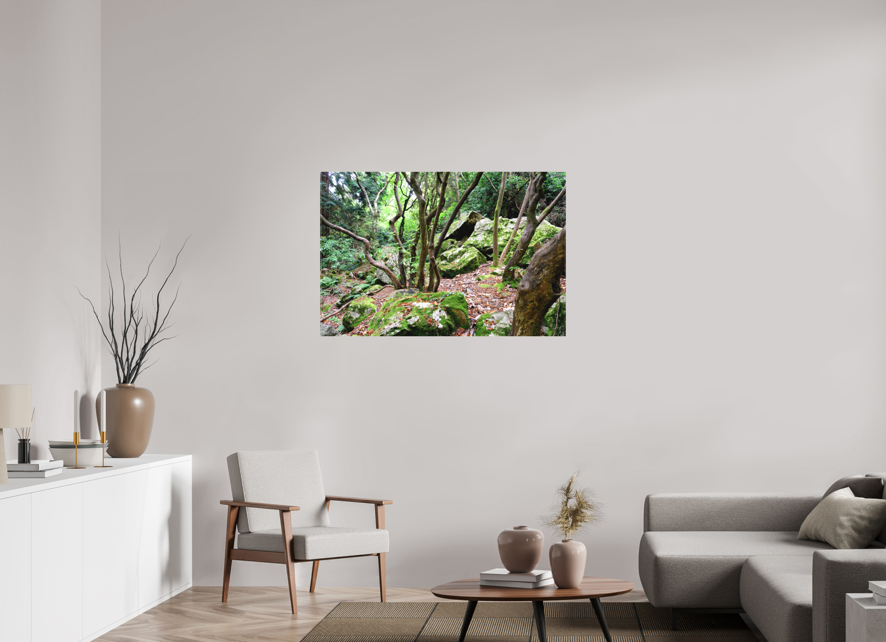 45 x 30″, Matte Canvas with wrapped edges - no frame Enchanted forest near Howth on canvas