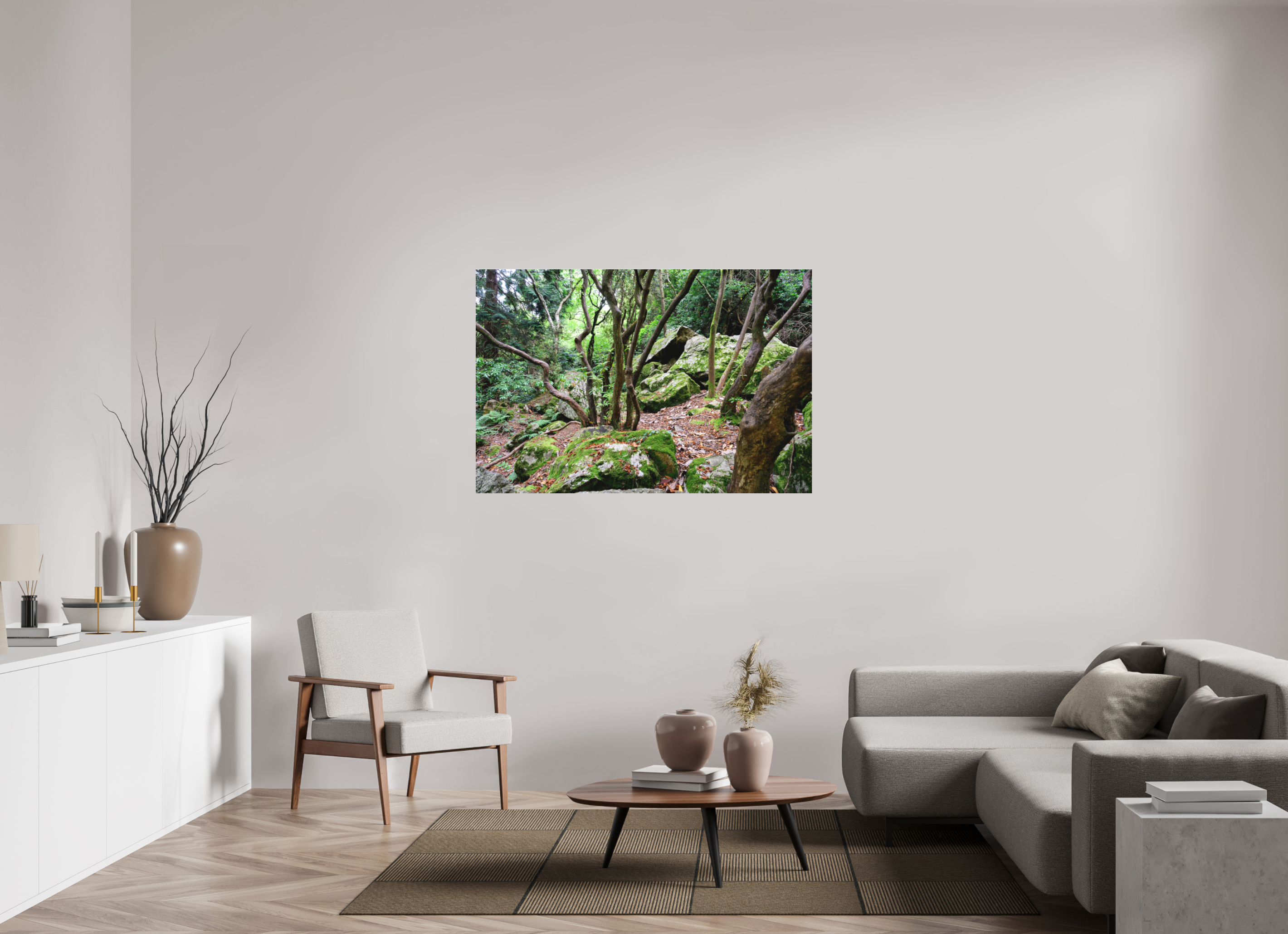 54 x 36″, Matte Acrylic Glass without frame Enchanted forest near Howth under acrylic glass