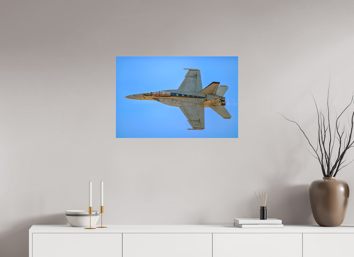 30 x 20″, Matte Acrylic Glass without frame F18A Super Hornet Photo 4 under acrylic glass