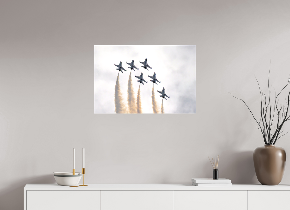 30 x 20″, Matte Canvas with wrapped edges - no frame F16 Thunderbirds Photo 9 on canvas