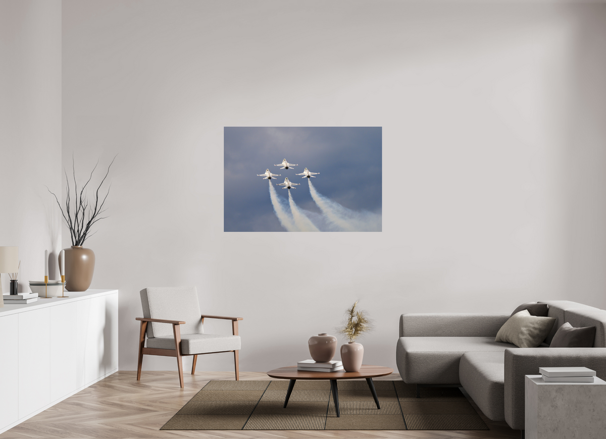54 x 36″, Matte Acrylic Glass without frame F16 Thunderbirds Photo 11 under acrylic glass