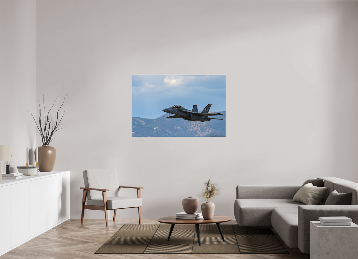 54 x 36″, Matte Acrylic Glass without frame F18A Super Hornet Photo 2 under acrylic glass