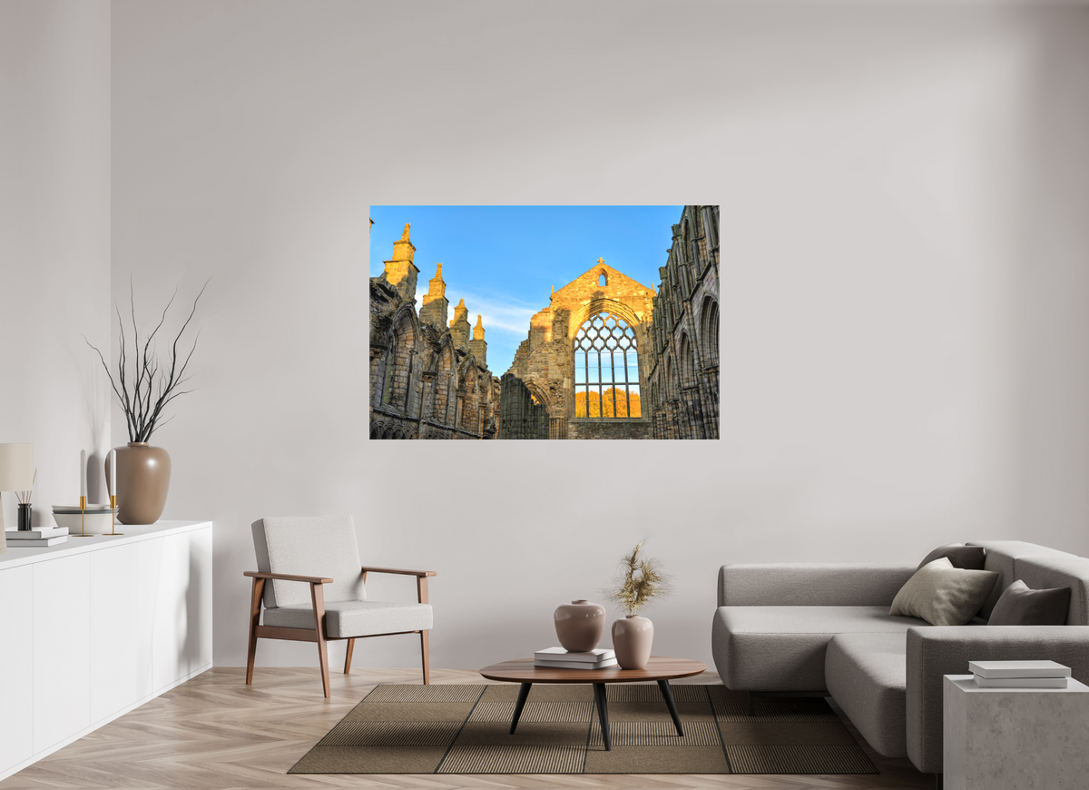 66 x 44″, Matte Canvas with wrapped edges - no frame Holyrood Abbey at Sunset on canvas