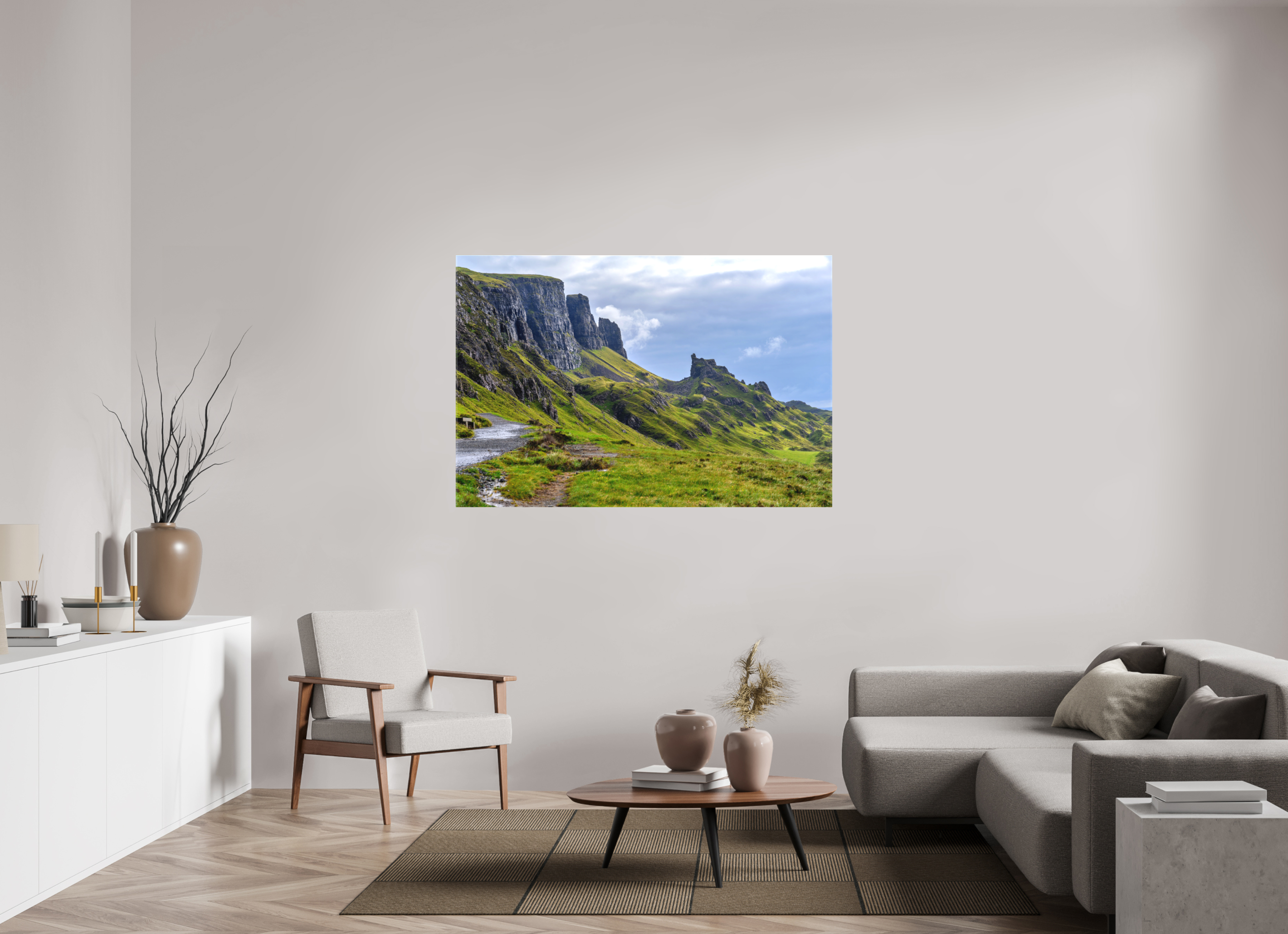 60 x 40″, Matte Canvas with wrapped edges - no frame The Quiraing on the Isle of Skye on canvas