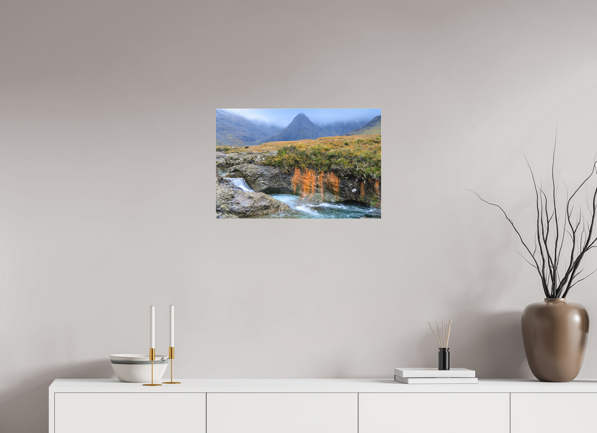 24 x 16″, Matte Acrylic Glass without frame Fairy Pools stream on Matte Acrylic Glass without frame