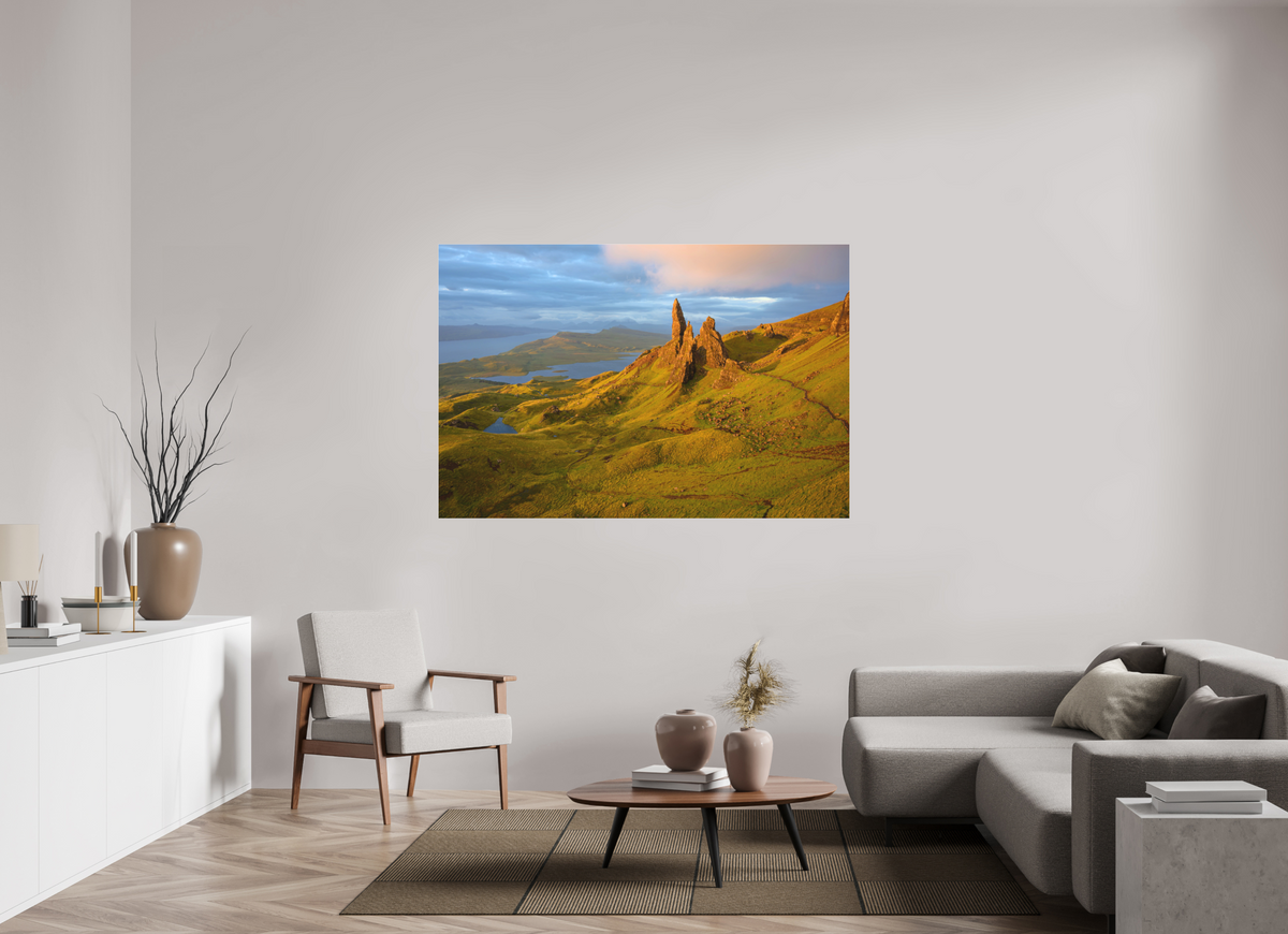66 x 44″, Matte Acrylic Glass without frame Old Man of Storr on Matte Acrylic Glass without frame