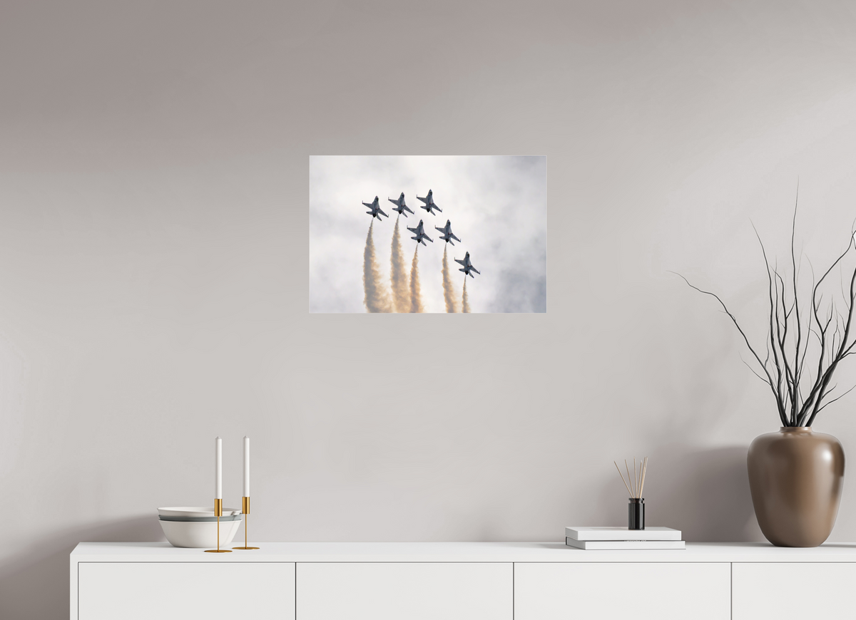 24 x 16″, Matte Acrylic Glass without frame F16 Thunderbirds Photo 9 under acrylic glass