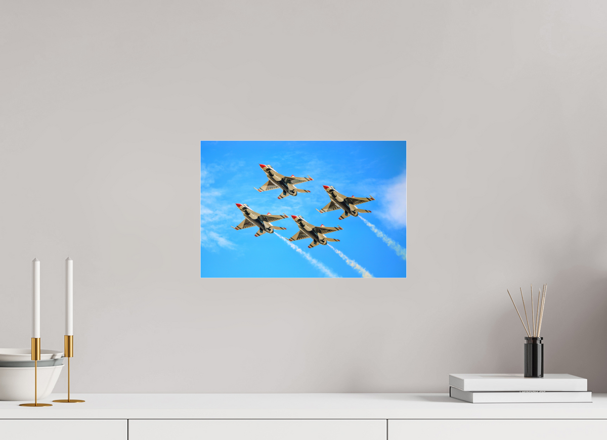15 x 10″, Matte Acrylic Glass without frame F16 Thunderbirds Photo 2 under acrylic glass