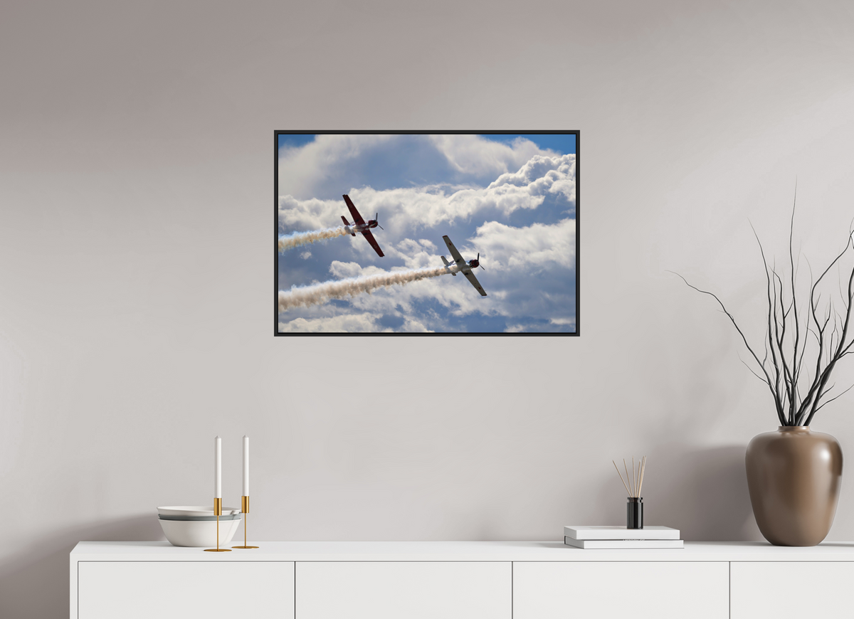 30 x 20″, Acrylic Glass Black matt .24" frame Yak 50 - photo 8 - under acrylic glass with black frame