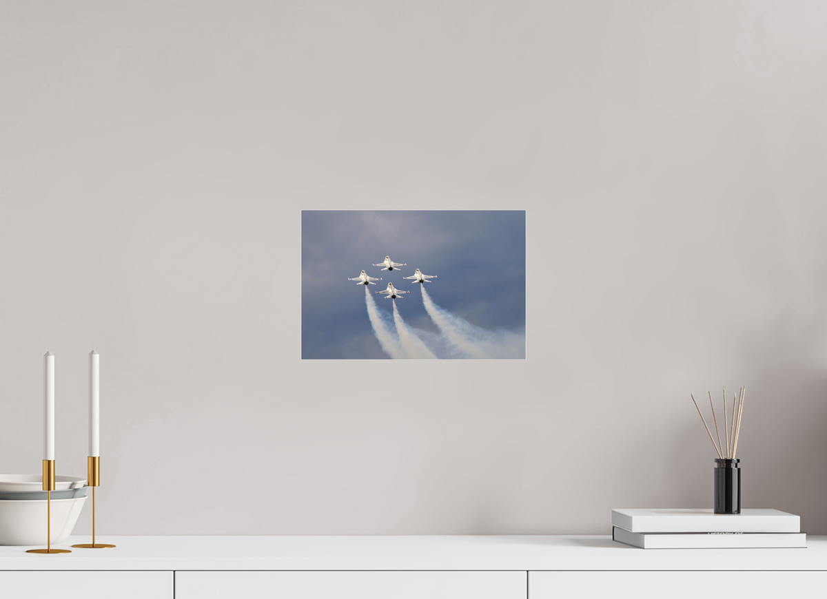 12 x 8″, Matte Acrylic Glass without frame F16 Thunderbirds Photo 11 under acrylic glass
