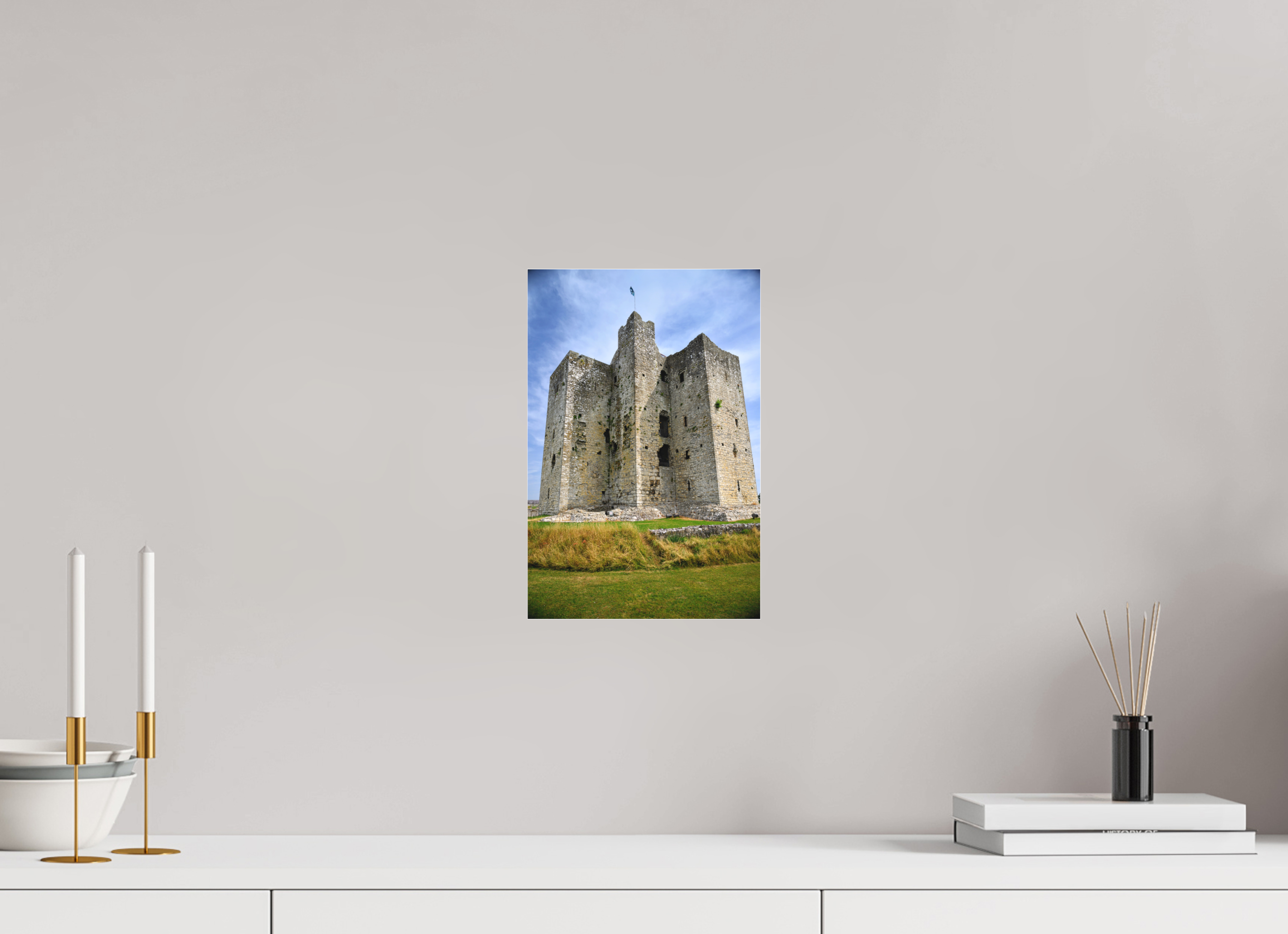 8 x 12″, Matte Acrylic Glass without frame Trim Castle under acrylic glass