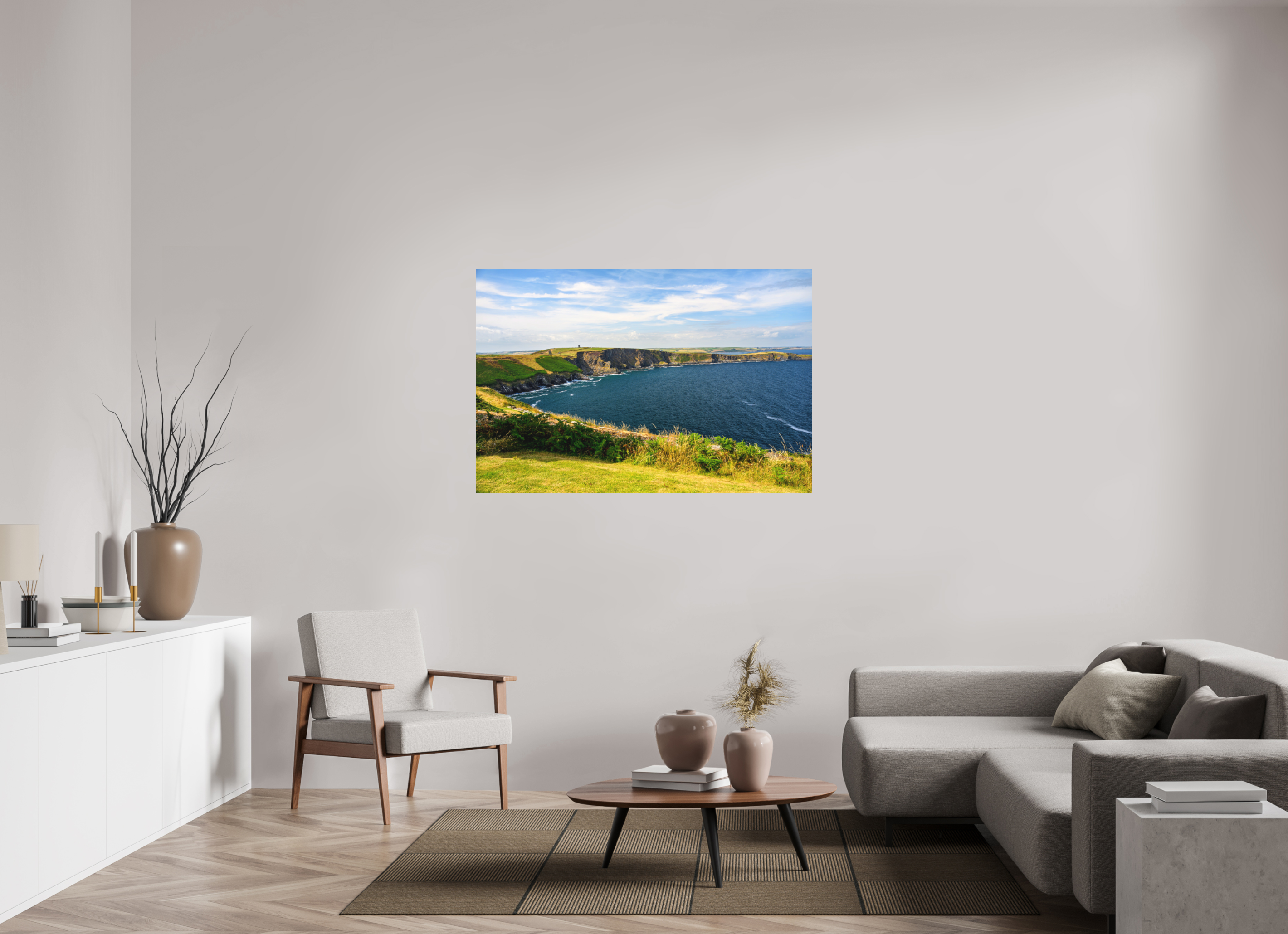 54 x 36″, Matte Acrylic Glass without frame Holeopen Bay East under acrylic glass