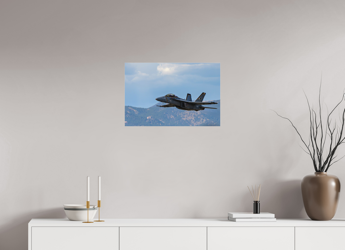 24 x 16″, Matte Acrylic Glass without frame F18A Super Hornet Photo 2 under acrylic glass
