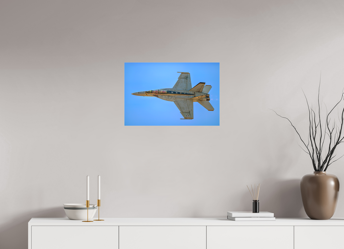 24 x 16″, Matte Acrylic Glass without frame F18A Super Hornet Photo 4 under acrylic glass