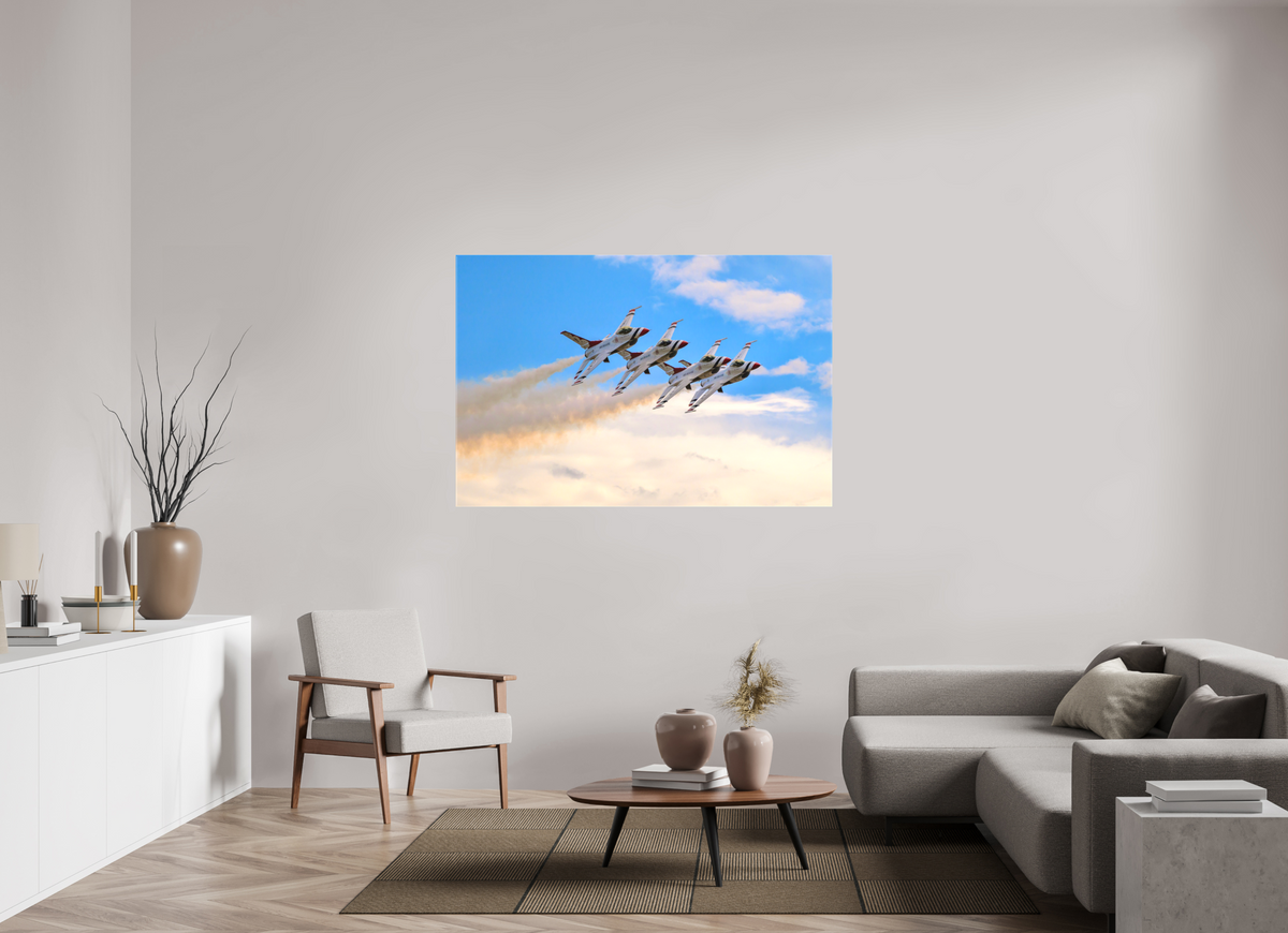 60 x 40″, Matte Canvas with wrapped edges - no frame F16 Thunderbirds Photo 3 on canvas