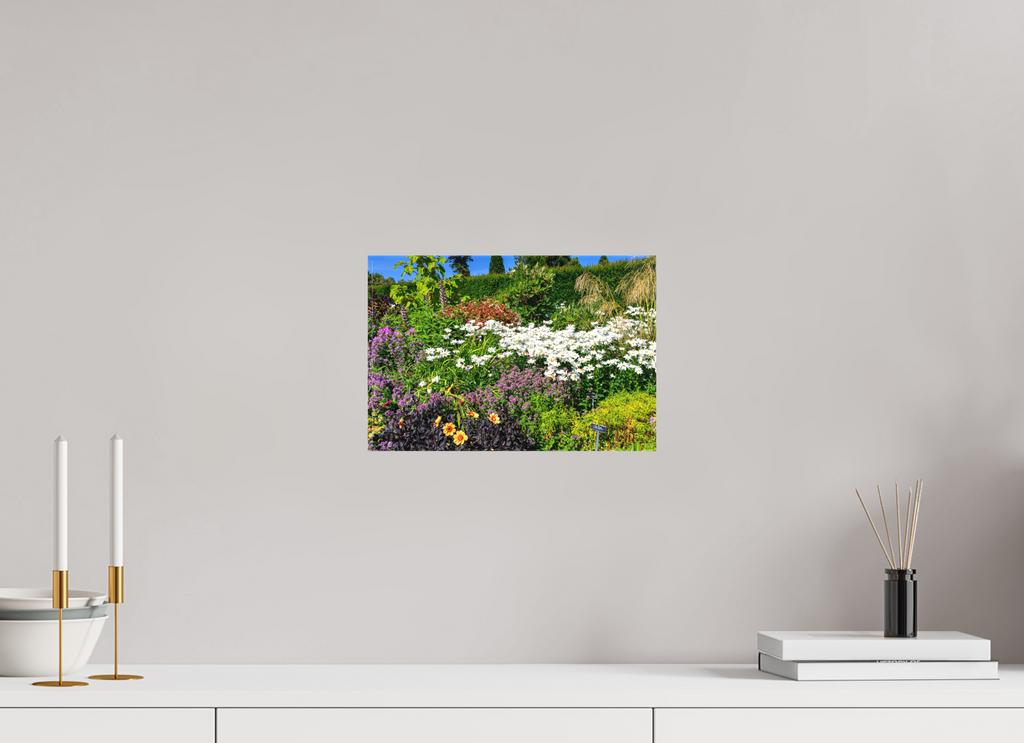 12 x 8″, Matte Canvas with wrapped edges - no frame Powerscourt Gardens A on canvas