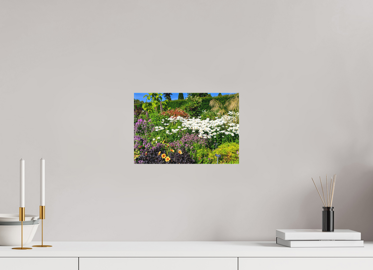 12 x 8″, Matte Canvas with wrapped edges - no frame Powerscourt Gardens A on canvas