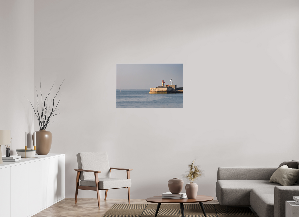 36 x 24″, Matte Canvas with wrapped edges - no frame Dun Laoghaire Lighthouse at sunset