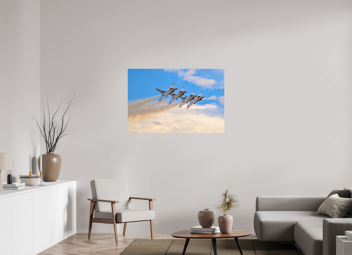 45 x 30″, Matte Acrylic Glass without frame F16 Thunderbirds Photo 3 under acrylic glass